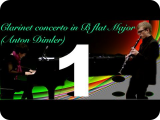Clarinet concerto in B flat Major. 1st mov.﻿ Allegro (Anton Dimler)