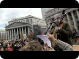 JOAN BAEZ @ Foley Square (11/11/11) #OWS Veteran's Day concert  "Salt Of The Earth"
