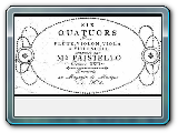 Giovanni Paisiello: 6 Quartets, Op. 23 for flute violin, viola & cello